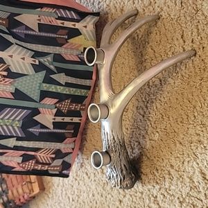 Antler candle holder
